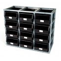 Contenedor pl&aacute;stico Multibox Arg. 600x160x100 h.mm